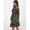 image:imageANRABESS Womens Dress Long Lantern Sleeve Square Neck Elastic Waist Ruffle Flowy Swing ALine Short Dresses 2026 Fall FashionBlack Floral