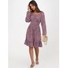 image:imageANRABESS Womens Dress Long Lantern Sleeve Square Neck Elastic Waist Ruffle Flowy Swing ALine Short Dresses 2026 Fall FashionBlack Pink Floral