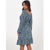 image:imageANRABESS Womens Dress Long Lantern Sleeve Square Neck Elastic Waist Ruffle Flowy Swing ALine Short Dresses 2026 Fall FashionBlue Black Floral