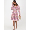 image:imageANRABESS Womens Dress Long Lantern Sleeve Square Neck Elastic Waist Ruffle Flowy Swing ALine Short Dresses 2026 Fall FashionMulticolor Floral