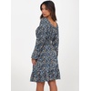 image:imageANRABESS Womens Dress Long Lantern Sleeve Square Neck Elastic Waist Ruffle Flowy Swing ALine Short Dresses 2026 Fall FashionPrint Blue White