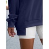 image:imageANRABESS Womens Long Sleeve VNeck Oversized Sweatshirts  Soft Lightweight Loose Fit Pullover Tops Casual School Workout Office Tunic Shirts Teen Girls Outfit Fall Winter ClothesNavy Blue