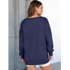 image:imageANRABESS Womens Long Sleeve VNeck Oversized Sweatshirts  Soft Lightweight Loose Fit Pullover Tops Casual School Workout Office Tunic Shirts Teen Girls Outfit Fall Winter ClothesNavy Blue