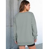 image:imageANRABESS Womens Long Sleeve VNeck Oversized Sweatshirts  Soft Lightweight Loose Fit Pullover Tops Casual School Workout Office Tunic Shirts Teen Girls Outfit Fall Winter ClothesLight Green