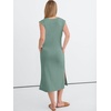 image:imageANRABESS Womens Summer Casual Midi Dress Sleeveless Crewneck Loose Split WrinkleFree Beach Travel Vacation Long SundressLight Green