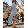 image:imageANRABESS Womens Summer Maxi Dress Tank Long Dresses  Soft Comfy WrinkleFree Fabric Tie Waist Split Casual Travel Outfits Dressy Elegant Trendy Fall LayerNavy Blue White Striped