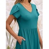 image:imageANRABESS Womens Summer Short Sleeve Midi Dresses Casual Floral TShirt Dress V Neck ALine Flowy Beach Sundress with PocketsLake