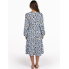 image:imageANRABESS Womens V Neck Long Sleeve Midi Dress  Swing Flowy Tiered with Pockets Soft Fabric Boho Beach Vacation Dresses Loose Fit Casual Fall Winter Transition ClothesFloral Light Blue