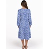 image:imageANRABESS Womens V Neck Long Sleeve Midi Dress  Swing Flowy Tiered with Pockets Soft Fabric Boho Beach Vacation Dresses Loose Fit Casual Fall Winter Transition ClothesFloral Blue