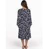image:imageANRABESS Womens V Neck Long Sleeve Midi Dress  Swing Flowy Tiered with Pockets Soft Fabric Boho Beach Vacation Dresses Loose Fit Casual Fall Winter Transition ClothesFloral Black Purple