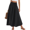 image:imageANRABESS Maxi Skirt for Women Floral High Waisted Elastic Flowy 2026 Summer Boho Long Skirts Beach Cover Up Vacation SundressBlack
