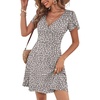 Gray Khaki Polka Dot