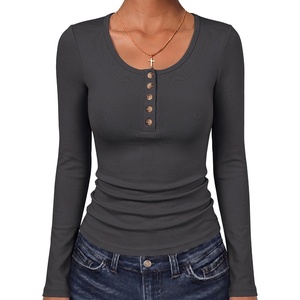 image:imageANRABESS Women Henley Button Thermal Tops Long Sleeve Shirt  Warm Fleece Undershirts Soft Comfy Cozy Cute Basic Tees Fall Winter Casual Daily Layer OutfitsGrey