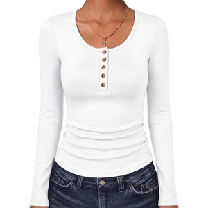 image:imageANRABESS Women Henley Button Thermal Tops Long Sleeve Shirt  Warm Fleece Undershirts Soft Comfy Cozy Cute Basic Tees Fall Winter Casual Daily Layer OutfitsWhite