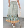 image:imageANRABESS Women Boho Floral Maxi Skirts High Waisted Tiered Skirt Flowy Beach Skirts with Pockets for Vacation amp Summer WearBlue Floral