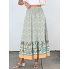 image:imageANRABESS Women Boho Floral Maxi Skirts High Waisted Tiered Skirt Flowy Beach Skirts with Pockets for Vacation amp Summer WearBlue Floral