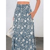 image:imageANRABESS Women Boho Floral Maxi Skirts High Waisted Tiered Skirt Flowy Beach Skirts with Pockets for Vacation amp Summer WearFloral Blue