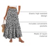 image:imageANRABESS Women Boho Floral Maxi Skirts High Waisted Tiered Skirt Flowy Beach Skirts with Pockets for Vacation amp Summer WearLeopard Print
