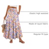image:imageANRABESS Women Boho Floral Maxi Skirts High Waisted Tiered Skirt Flowy Beach Skirts with Pockets for Vacation amp Summer WearMulticolored Floral