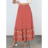 image:imageANRABESS Women Boho Floral Maxi Skirts High Waisted Tiered Skirt Flowy Beach Skirts with Pockets for Vacation amp Summer WearRed Blue Floral