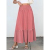 image:imageANRABESS Women Boho Floral Maxi Skirts High Waisted Tiered Skirt Flowy Beach Skirts with Pockets for Vacation amp Summer WearRed Floral