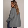 image:imageANRABESS Womens Oversized Sweatshirt Side Slit Pullover  Boat Neck Long Sleeve Soft Cozy lightweight Fabric Lounge Travel Daily Wear Trendy Y2K Style Fall Winter Spring OutfitsGrey