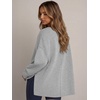 image:imageANRABESS Womens Oversized Sweatshirt Side Slit Pullover  Boat Neck Long Sleeve Soft Cozy lightweight Fabric Lounge Travel Daily Wear Trendy Y2K Style Fall Winter Spring OutfitsLight Grey