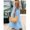 image:imageANRABESS Womens Spaghetti Strap Backless Cami Maxi Dresses  Loose Flowy Long SundressLightweight CozyLounge House Beach Vacation OutfitsCasualSummer Spring ClothesBright Blue