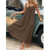 image:imageANRABESS Womens Spaghetti Strap Backless Cami Maxi Dresses  Loose Flowy Long SundressLightweight CozyLounge House Beach Vacation OutfitsCasualSummer Spring ClothesBrown