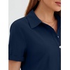 image:imageANRABESS Womens Summer Shirt Dresses  Lightweight Breathable Short Sleeve Button Polo Collar Tshirt Dress Daily Beach Work Outfits Spring Fall ClothesNavy Blue