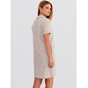 image:imageANRABESS Womens Summer Shirt Dresses  Lightweight Breathable Short Sleeve Button Polo Collar Tshirt Dress Daily Beach Work Outfits Spring Fall ClothesLight Brown White Stripe