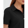 image:imageANRABESS Womens Summer Shirt Dresses  Lightweight Breathable Short Sleeve Button Polo Collar Tshirt Dress Daily Beach Work Outfits Spring Fall ClothesBlack