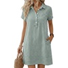 Light Green White Stripe