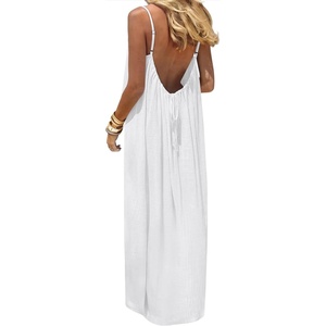 image:imageANRABESS Womens Spaghetti Strap Backless Cami Maxi Dresses  Loose Flowy Long SundressLightweight CozyLounge House Beach Vacation OutfitsCasualSummer Spring ClothesWhite