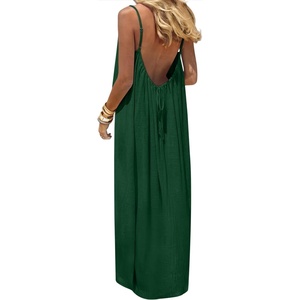 image:imageANRABESS Womens Spaghetti Strap Backless Cami Maxi Dresses  Loose Flowy Long SundressLightweight CozyLounge House Beach Vacation OutfitsCasualSummer Spring ClothesForest Green