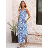 image:imageANRABESS Summer Dresses for Women 2026 Sleeveless Square Neck Maxi Beach Sundress Loose Fit Casual Vacation Tank DressBlue Cashew Floral