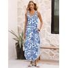 image:imageANRABESS Summer Dresses for Women 2026 Sleeveless Square Neck Maxi Beach Sundress Loose Fit Casual Vacation Tank DressBlue Cashew Floral