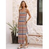 image:imageANRABESS Summer Dresses for Women 2026 Sleeveless Square Neck Maxi Beach Sundress Loose Fit Casual Vacation Tank DressBlue Orange Floral