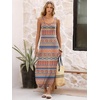 image:imageANRABESS Summer Dresses for Women 2026 Sleeveless Square Neck Maxi Beach Sundress Loose Fit Casual Vacation Tank DressBlue Orange Floral