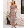 image:imageANRABESS Summer Dresses for Women 2026 Sleeveless Square Neck Maxi Beach Sundress Loose Fit Casual Vacation Tank DressBlue Orange Floral