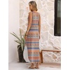 image:imageANRABESS Summer Dresses for Women 2026 Sleeveless Square Neck Maxi Beach Sundress Loose Fit Casual Vacation Tank DressBlue Orange Floral