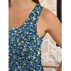 image:imageANRABESS Summer Dresses for Women 2026 Sleeveless Square Neck Maxi Beach Sundress Loose Fit Casual Vacation Tank DressBlue White Green Floral