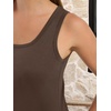image:imageANRABESS Summer Dresses for Women 2026 Sleeveless Square Neck Maxi Beach Sundress Loose Fit Casual Vacation Tank DressBrown