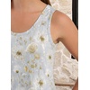 image:imageANRABESS Summer Dresses for Women 2026 Sleeveless Square Neck Maxi Beach Sundress Loose Fit Casual Vacation Tank DressDandelion