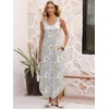 image:imageANRABESS Summer Dresses for Women 2026 Sleeveless Square Neck Maxi Beach Sundress Loose Fit Casual Vacation Tank DressDandelion