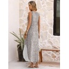 image:imageANRABESS Summer Dresses for Women 2026 Sleeveless Square Neck Maxi Beach Sundress Loose Fit Casual Vacation Tank DressKhaki Polka Dot