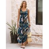 image:imageANRABESS Summer Dresses for Women 2026 Sleeveless Square Neck Maxi Beach Sundress Loose Fit Casual Vacation Tank DressLeaf Printed