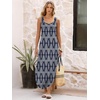 image:imageANRABESS Summer Dresses for Women 2026 Sleeveless Square Neck Maxi Beach Sundress Loose Fit Casual Vacation Tank DressNavy White Leaf Floral