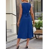 image:imageANRABESS Women Formal Sleeveless Cocktail Midi Dresses  Summer Wedding Guest Dress Elegant with Belted Business Work Modest ALine Versatile for Party Dinner EveningRoyal Blue
