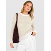 image:imageANRABESS Women Long Sleeve Striped Sweater Top  Crochet Knit Crew Neck Pullover Comfy Soft Clothing Casual Daily Wear Work Travel amp Vacation Fall Spring Trendy OutfitsWhite Apricot